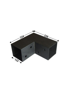 Anchor Plate EXPRESS In L Black Zinc Plated 122X226X224 2