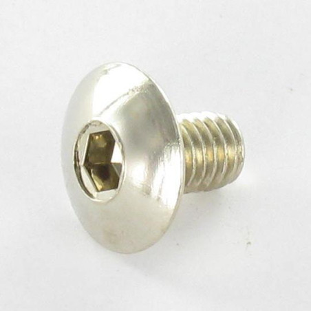 1 x Screw Mushroom M8X75 Hexagon Socket 5 Nickel Plated