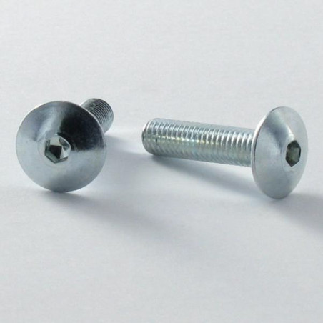1 x Screw Mushroom M6X30 Hexagon Socket 4 Zinc Plated