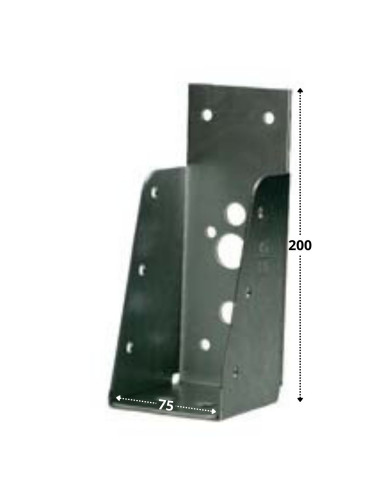 1 x Joist Hanger BEAM Without LIP Sendzimir 75X200