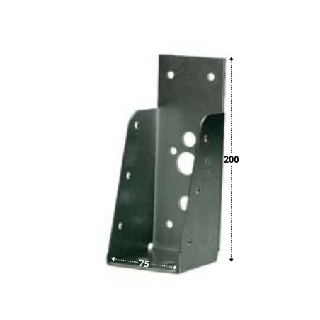 1 x Joist Hanger BEAM Without LIP Sendzimir 75X200