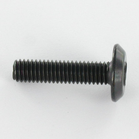 1 x Machine Screw flat Hexagon Socket 4 M6X25 Black Zinc Plated