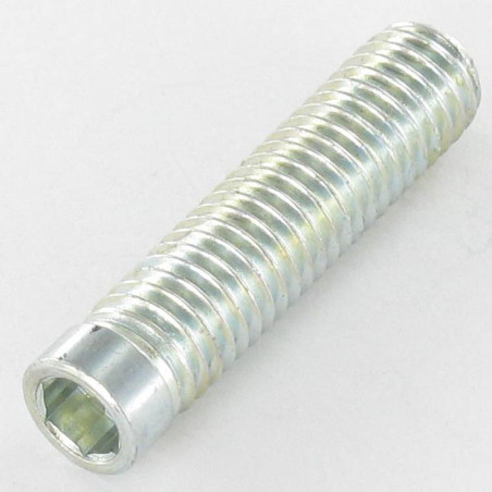 1 x Machine Screw Zinc Plated Set Screw M8X35 Thread Length: 30 Flat Point Hexagon Socket 5
