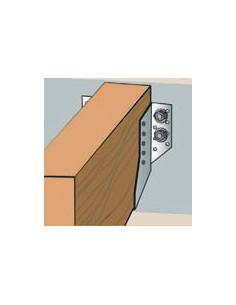 Joist hanger U-shaped to Wings External Sendzimir 25X117 2