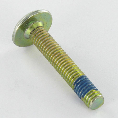 1 x Machine Screw flat Hexagon Socket 4 M6X35 Patch Nylon Brass Plated Steel