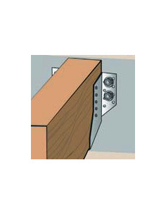 Sets 2 joist hanger Left Right Sendzimir 30X150 2