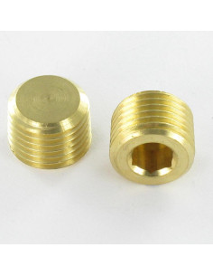 1/4 GAS Length 10 Hexagonal Socket Key 6 Brass R.1102