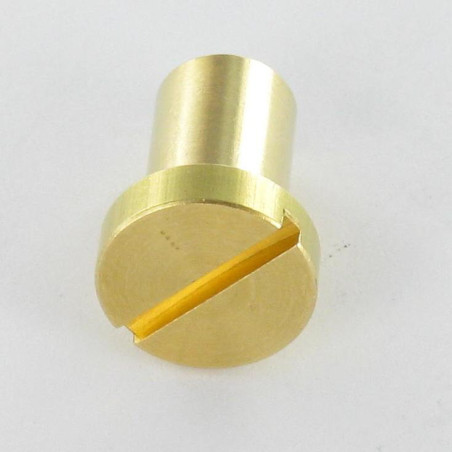 1 x Nut Binder Pan Head Slotted 8X12 M6X11 Brass