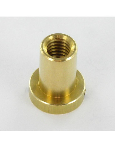 1 x Nut Binder Pan Head Slotted 8X12 M6X11 Brass