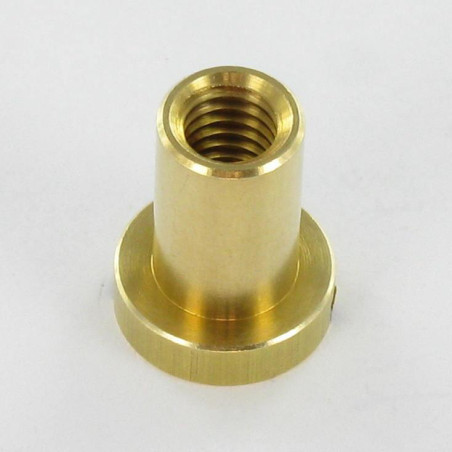 1 x Nut Binder Pan Head Slotted 8X12 M6X11 Brass