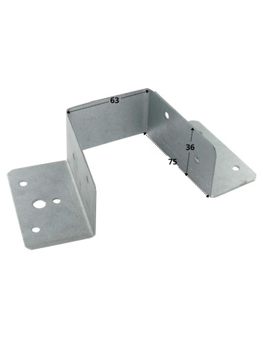1 x Joist hanger U-shaped beam support 63X75...