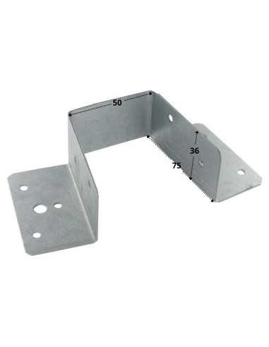1 x Joist hanger U-shaped beam support 50X75...