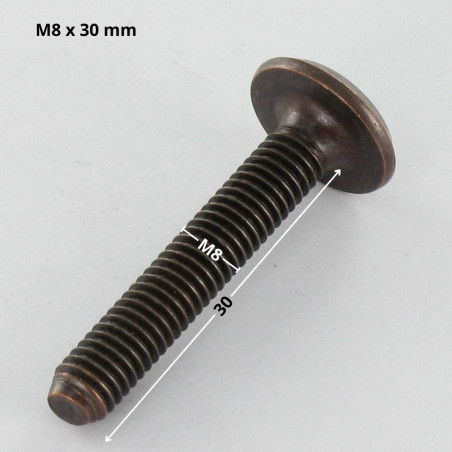 1 x Machine Screw flat Hexagon Socket 5 M8X30 Steel BRONZE