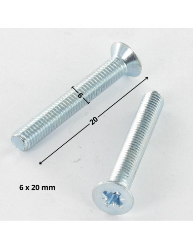 1 x Machine Screw Countersunk Head Pozi PZ3...
