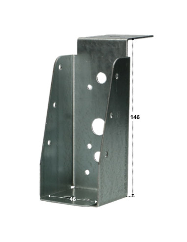 1 x Joist Hanger BEAM B LIP Long Sendzimir 46X146