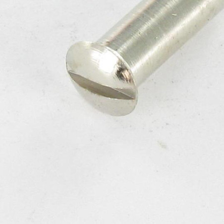 1 x Nut Binder Pan Countersunk Head Slotted M4X12 5X16 Chrome Plated Brass