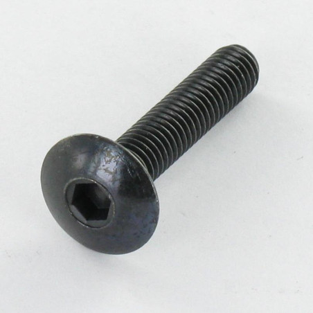 1 x Screw Mushroom M8X70 Hexagon Socket 5 Black Zinc Plated