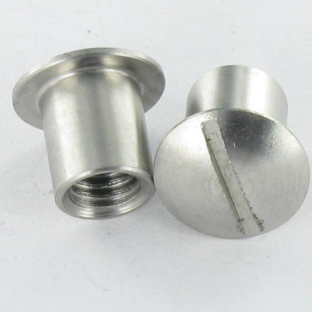 1 x Nut Binder Pan Head Slotted 8X9 M6X8 Stainless Steel