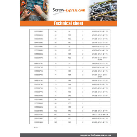 1 x Joist hanger U-shaped to Wings External Sendzimir 120X190