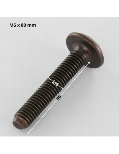 1 x Machine Screw flat Hexagon Socket 4 M6X80...
