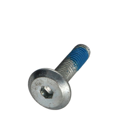 1 x Machine Screw flat Hexagon Socket 4 M6X25 Zinc Plated + Patch Nylon