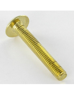 Machine Screw flat Hexagon Socket 4 M6X80 Brass Plated Steel 2