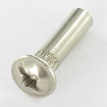 1 x Nut Binder Pozi And Slotted M4X15 5X20 Nickel Plated