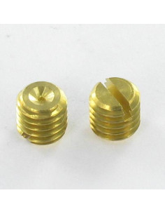 Machine Screw Set Screw Slotted Brass M6X6 Cup Point