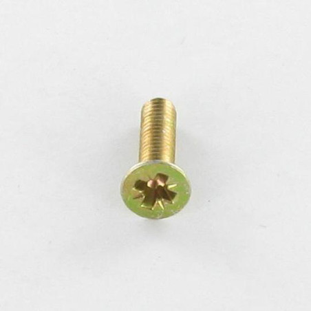 1 x Machine Screw Countersunk Head Pozi PZ2 M4X16 Yellow Zinc