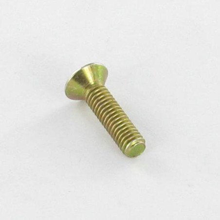 1 x Machine Screw Countersunk Head Pozi 2 M4X16 Yellow Zinc
