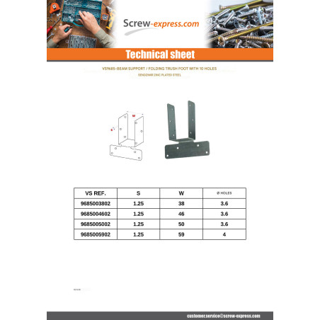 1 x Bent truss shoe 38 Sendzimir