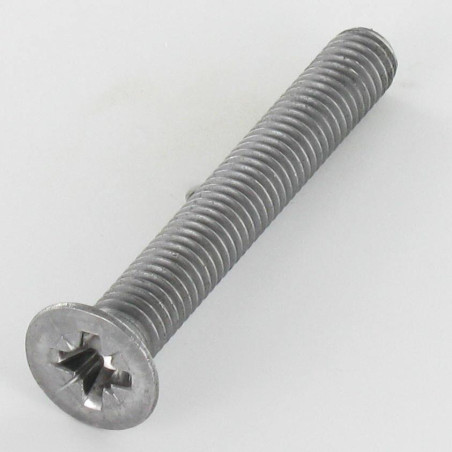 1 x Machine Screw Countersunk Head Pozi PZ3 M6X45 Steel