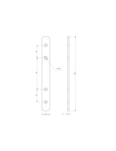 Lug ASSEMBLY Flat 19.5X190 Zinc Plated 2