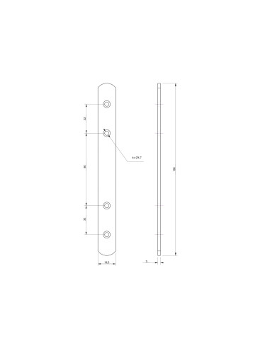 1 x Lug ASSEMBLY Flat 19.5X190 Zinc Plated