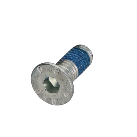 1 x Machine Screw Flat Head Hexagon Recess M6X16 Full Thread Class 10.9 Hexagon Socket 4 Patch Nylon Zinc Plated