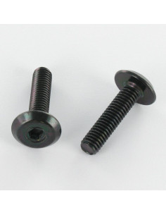 Machine Screw flat Hexagon Socket 4 M6X75 Black Zinc Plated