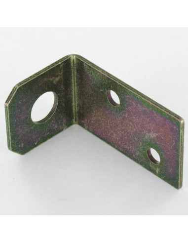 1 x Brackets 52X32X30 3 Hole Yellow Zinc