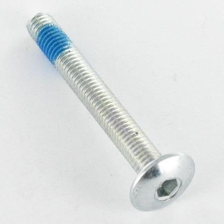 1 x Screw Mushroom M8X50 Hexagon Socket 5 Zinc Plated Patch Nylon