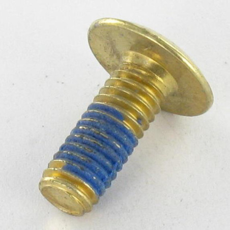 1 x Screw Mushroom M6X16 Hexagon Socket 4 Brass Plated Steel FR