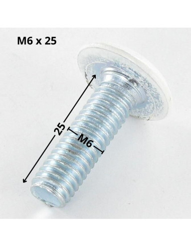1 x Machine Screw flat Hexagon Socket 4 M6X25...