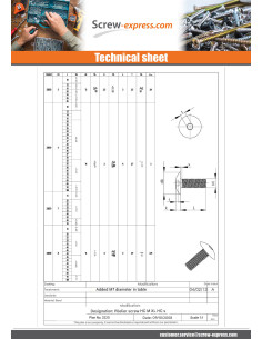 Screw Mushroom M6X50 Hexagon Socket 4 Zinc Plated Patch... 2