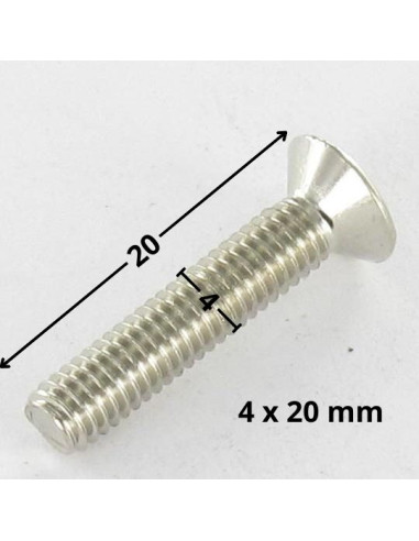 1 x Machine Screw Countersunk Head Pozi 2 M4X20...