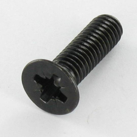 1 x Machine Screw Countersunk Head Pozi N°1 M3X6 Black Zinc Plated micro screw