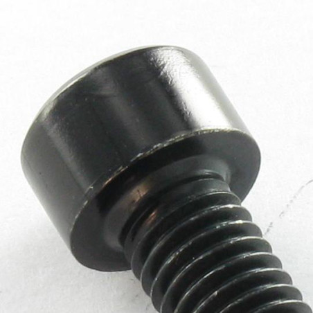 1 x Machine Screw Socket Head M8X12 Full Thread Class 8.8 Hexagon Socket 6 Black Zinc Plated
