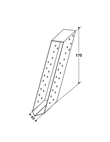 1 x Timber beam connector Sendzimir 63X175