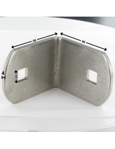 Brackets 66X66X50 Thickness 4 Hole Square 11X11 Stainless... 2