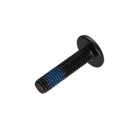 1 x Screw Mushroom M6X25 Hexagon Socket 4 Black Zinc Plated Patch Nylon