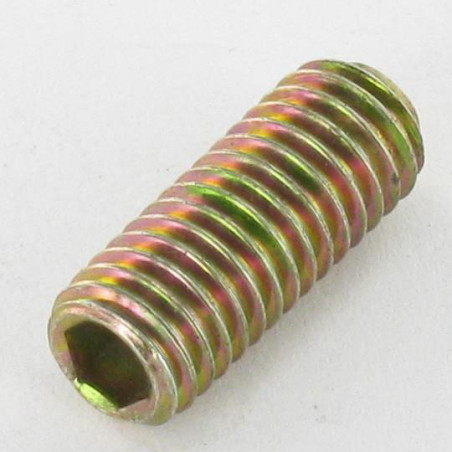 1 x Machine Screw Socket Head Hexagon Recess Hexagon Socket 3 M6X20 Cup Point Yellow Zinc