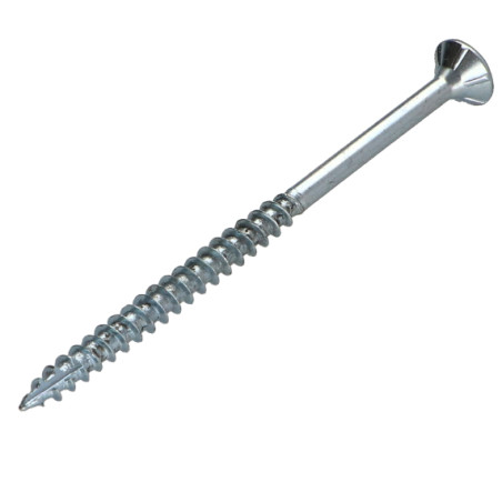 1 x Chipboard Screw Tekor Countersunk Head With Serration 5X70 Thread Length: 42 T25 Zinc Plated cut Type 17