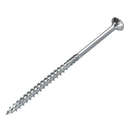 1 x Chipboard Screw Tekor Countersunk Head With Serration 5X100 Thread Length: 60 T25 Zinc Plated cut Type 17